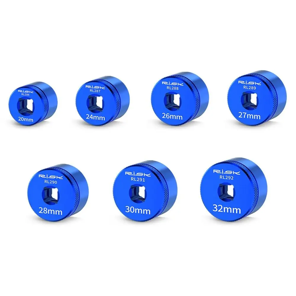 AliExpress NONE Aluminum Alloy Mountain Bike Fork Repair Tools 20mm-32mm Hex Design MTB Suspension Fork Tools Blue Repair Sockets