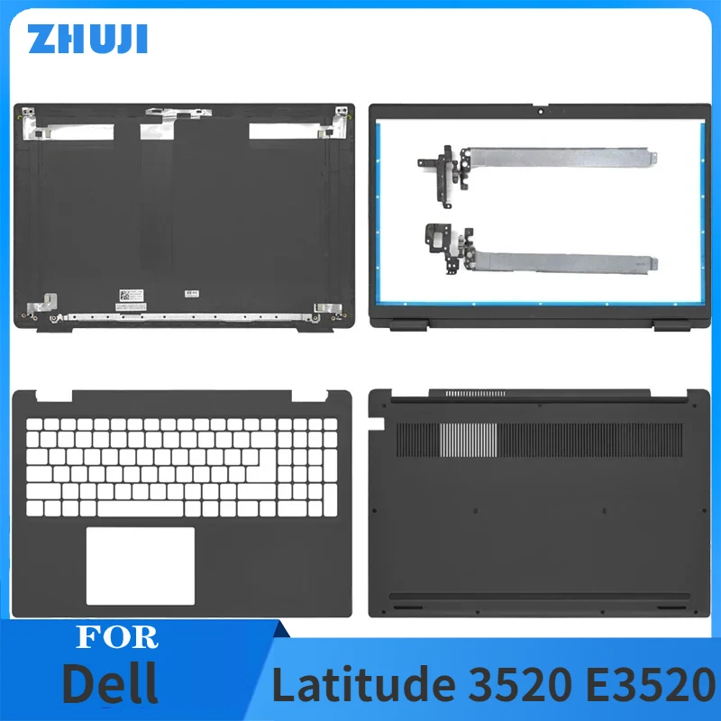 

New For Dell Latitude 3520 E3520 Laptop LCD Rear Lid Back Cover Front Bezel Hinges Palmrest Upper Bottom Base Case Housing Shell