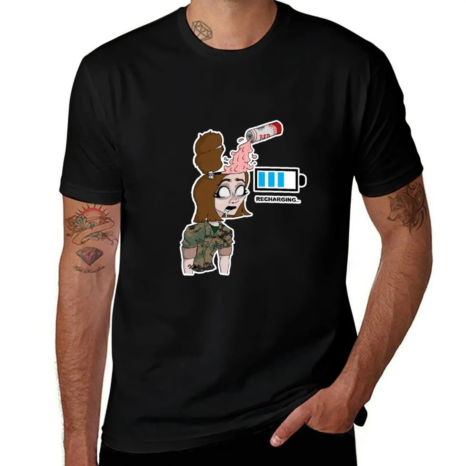 Recharging (W) T-Shirt Utility Work Short Sleeve Top T-Shirt