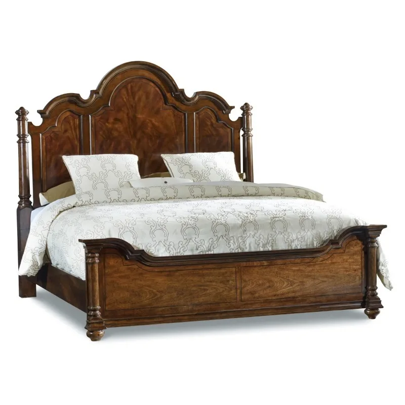 European Royal Luxury Solid Wood Bedroom Furniture Antique Design King Size  Feature for Home Living Room Apartment Hotel