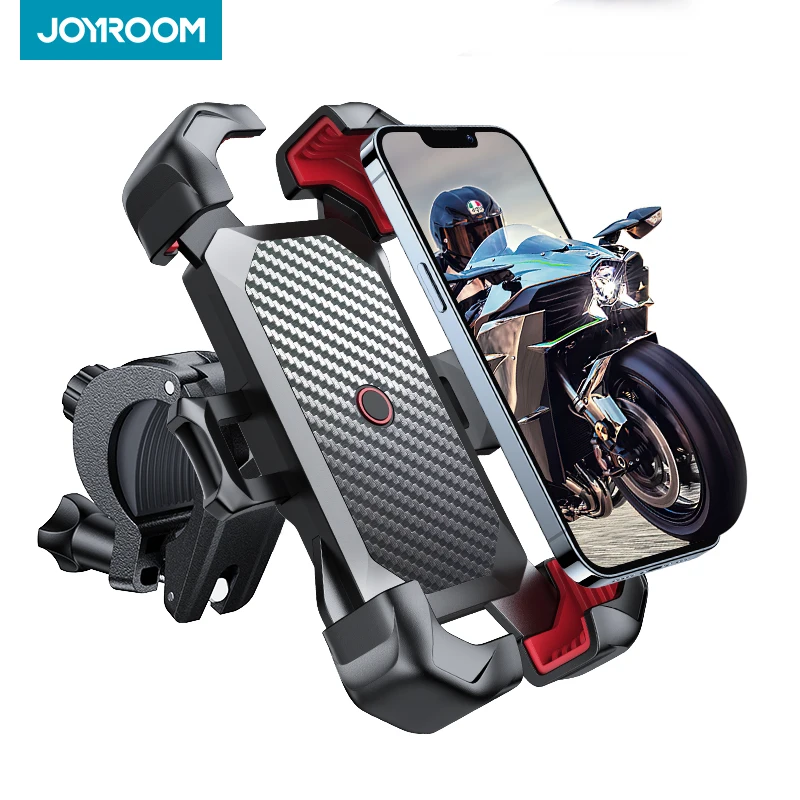 Joyroom 360° View Universal Bike Phone Holder Bicycle Phone Holder for 4.7-7 inch Mobile Phone Stand Shockproof Bracket GPS Clip