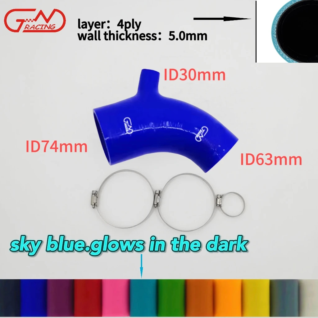 

Fit MAZDA Mazdaspeed3 Mazdaspeed6 2.3L 06-12 Silicone Post MAF Intake Hose and clamps kit