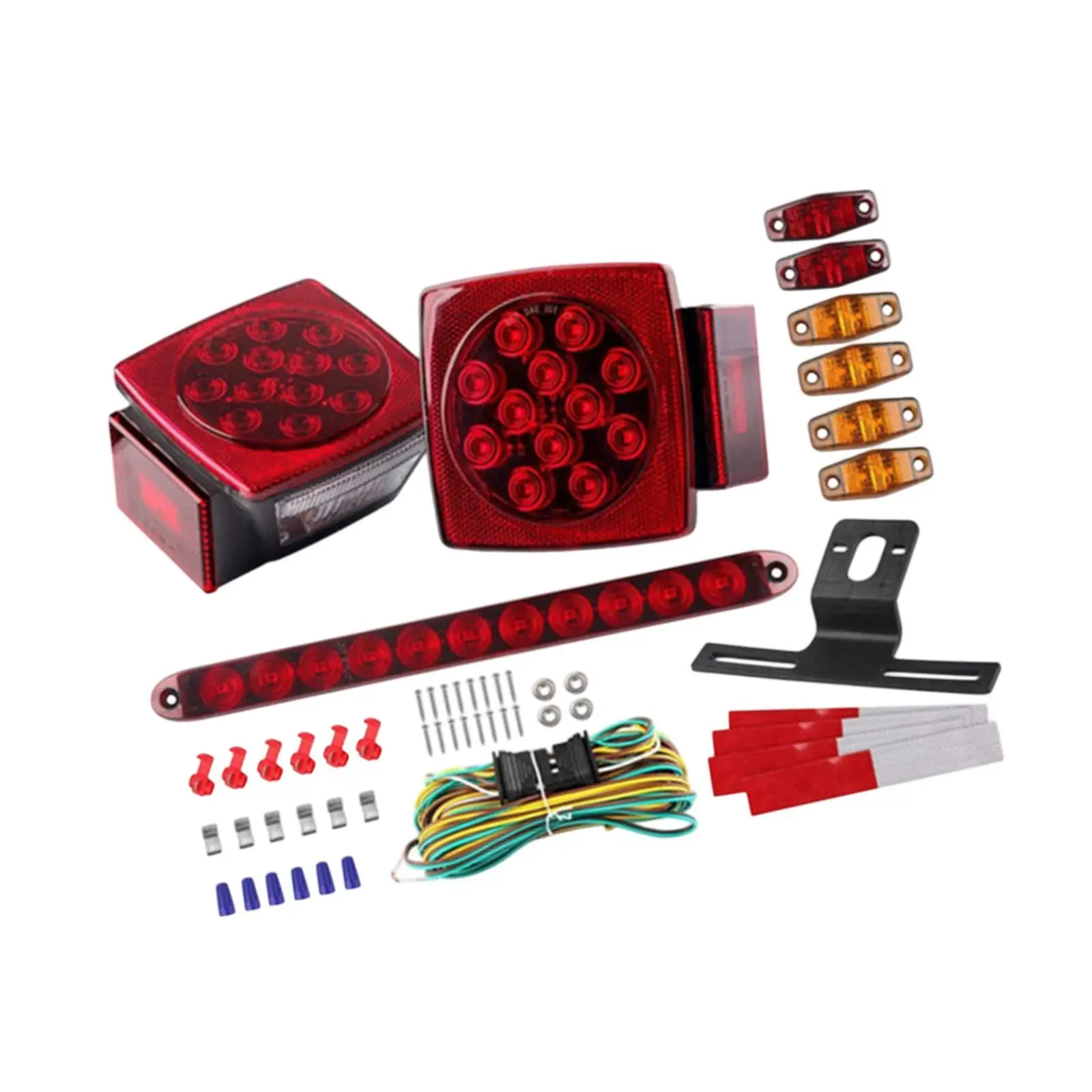 

12V LED Trailer Lights Kit Submersible Boat Trailer Lights for Camper