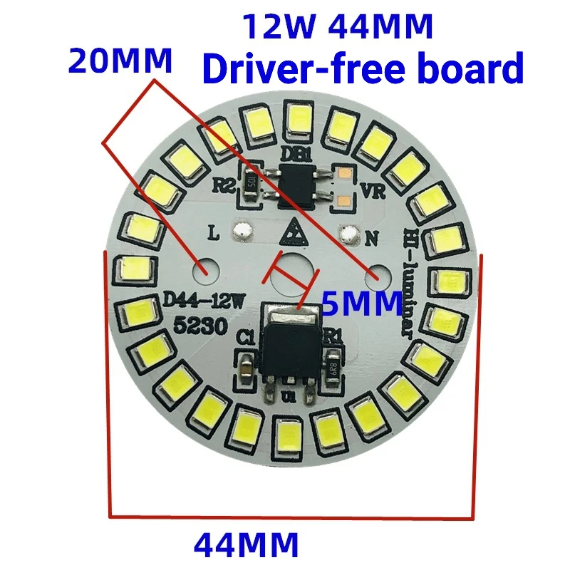 10 szt. Koraliki do lampy wysokiego napięcia oświetlenie panelowe LED 220V 3W 5W 7W 9W 12W 15W 18W matryca LED ciepła, jasna białe światło z