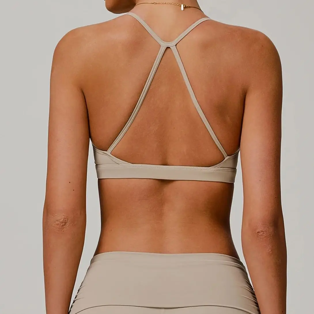 

Sports Underwear Women Yoga Bra Cross Strap Back Breathable Bra Gym Workout Quick Dry Bra Push Up Yoga Gym Sport Crop Bra Female