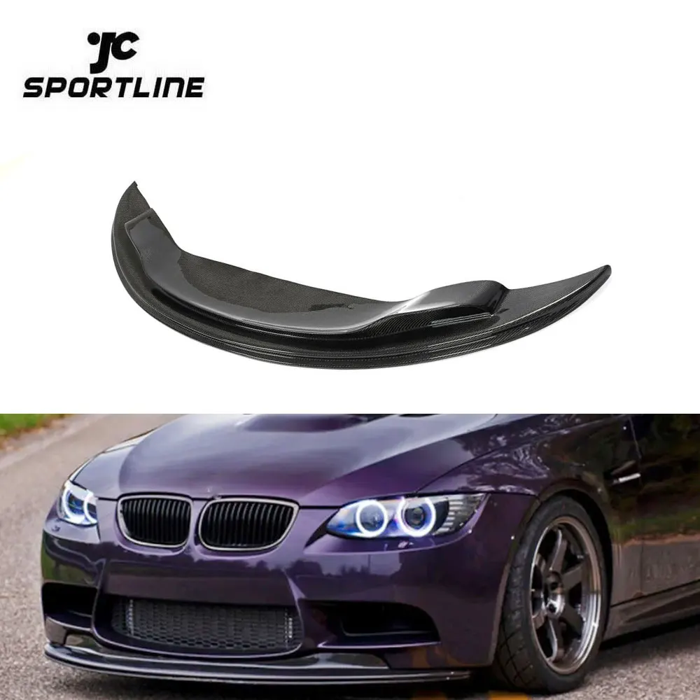 For 3 Series E90 E92 E93 M3 Carbon Fiber Front Bumper Lip Splitter Spoiler Aero Body Kit 2006-2013custom