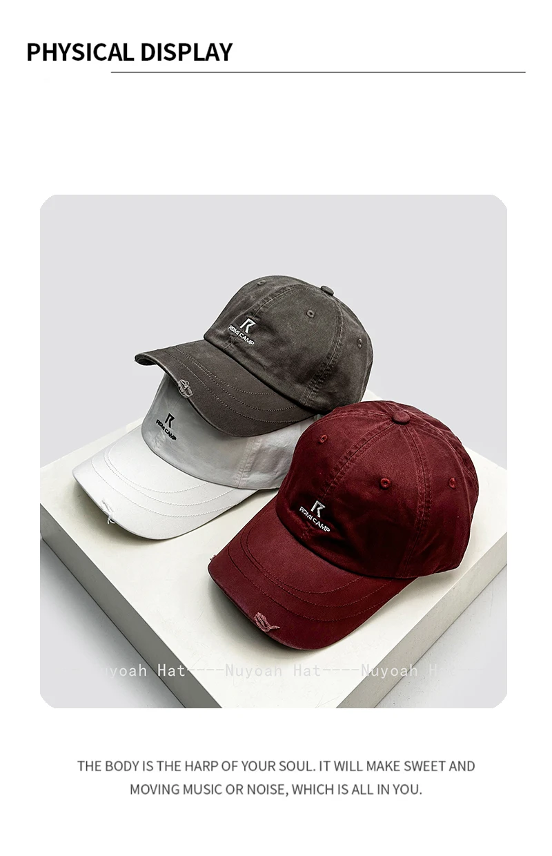Neue Baseballkappen im Preppy-Stil für Damen und Herren mit einfacher R-Buchstaben-Stickerei, Sonnenschutz, vielseitig, personalisierbar, modisch – Detail 4