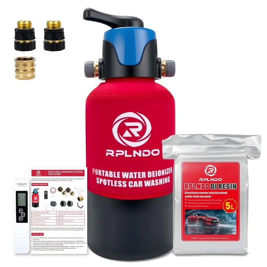 

Система автомойки с байпасом, предварительно заполненная DI-смолой, система деионизированной воды, быстрый соединитель садового шланга, система воды Di для автофургона