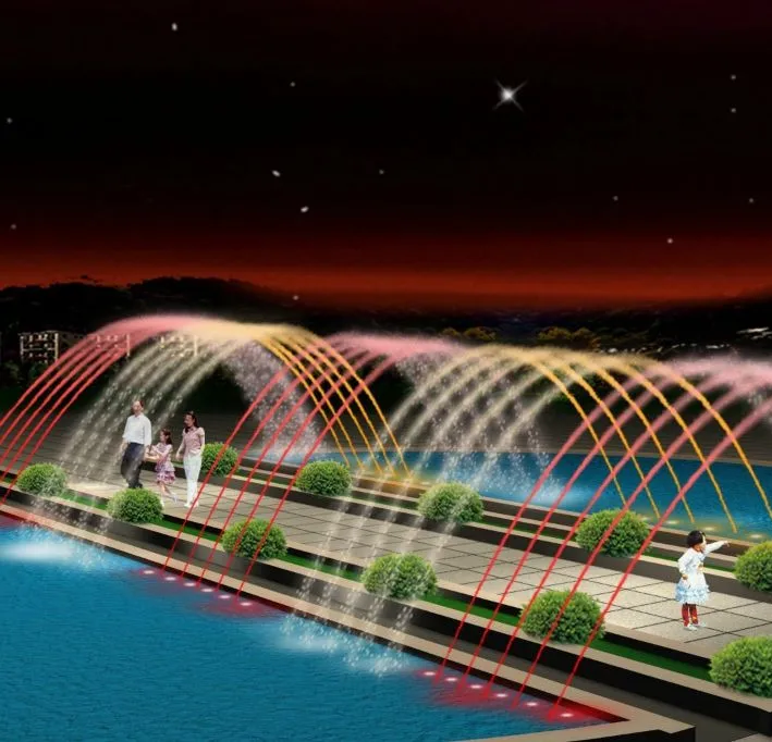 

Fantaine LED Light Cheap Decorative Laminar Jet Jump Jet Fountain Outdoor