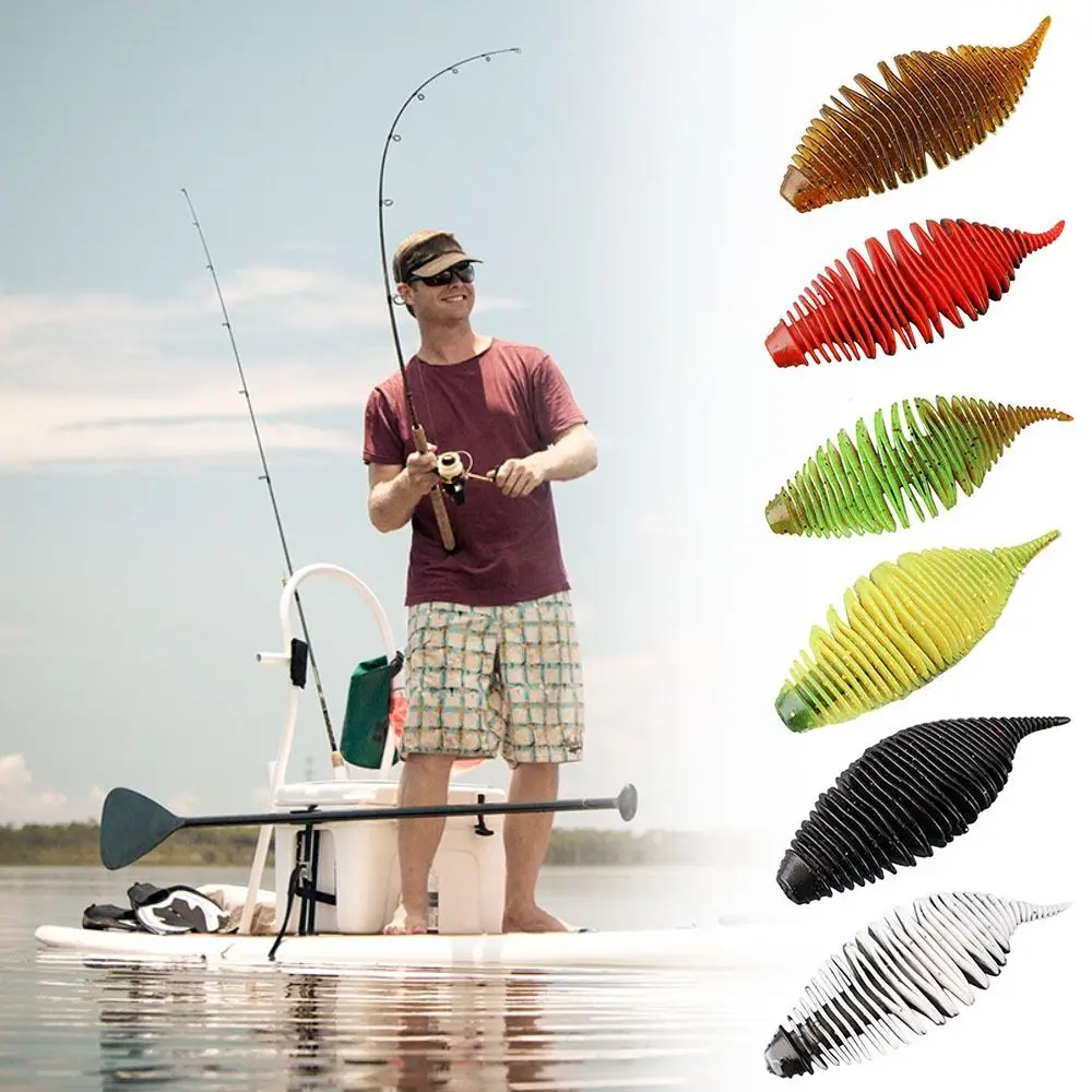 New Bellows Gill Fishing Lures Silicone Wear-resistant Artificial Bait Fishing Equipment Shrimp Type Soft Bait