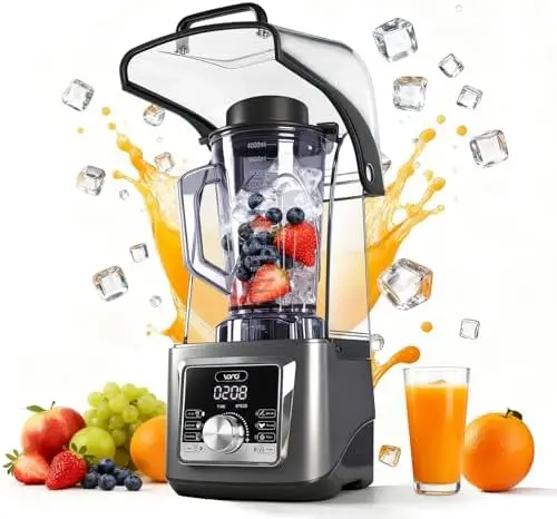 

VONCI 2200W Quiet Commercial Blender 135oz with Sound Enclosure - Heavy Duty for Smoothies, Ice Crush, Milkshakes