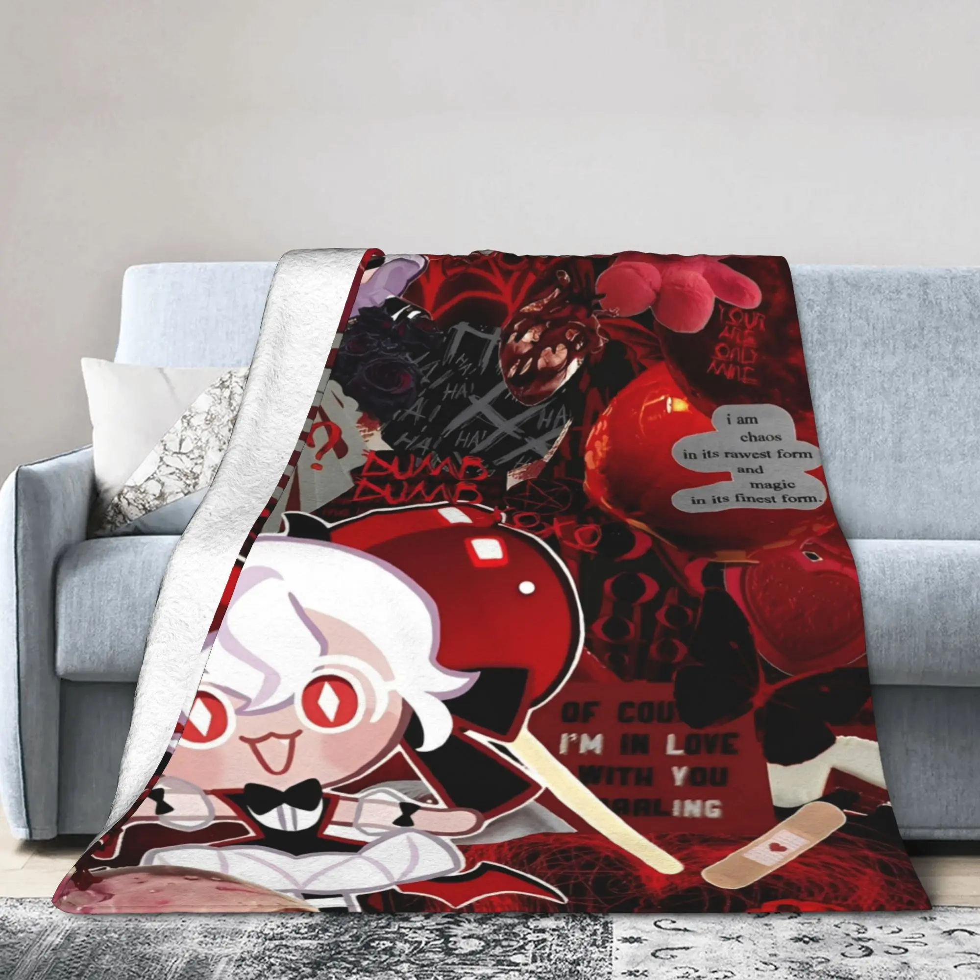 

Cookie Run Kingdom Blankets Fleece Video Games Multifunction Soft Throw Blankets for Sofa Bedspreads