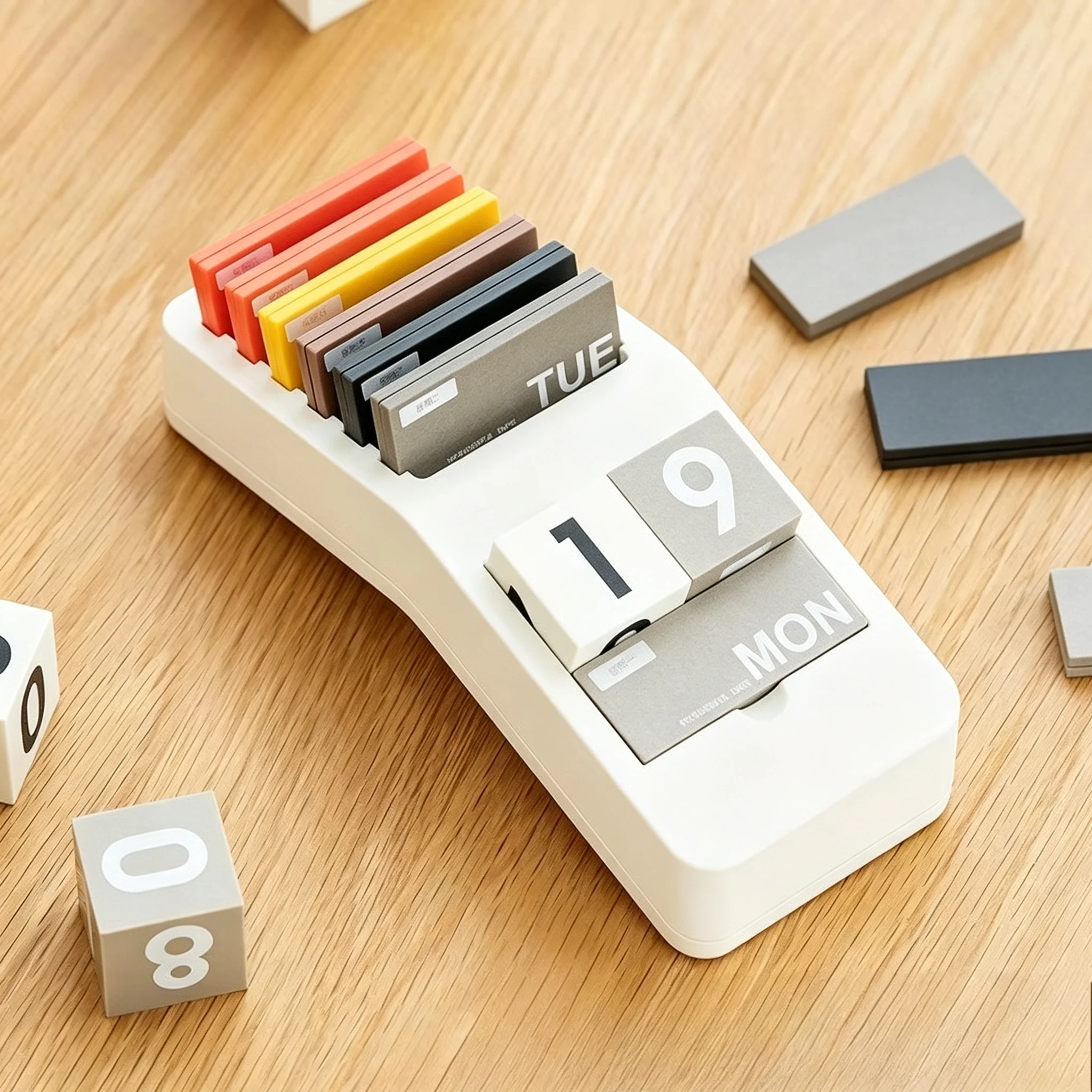 Creative Curved Perpetual Calendar, Desktop Fun Calendar, Cultural Office Supplies, Small Ornaments