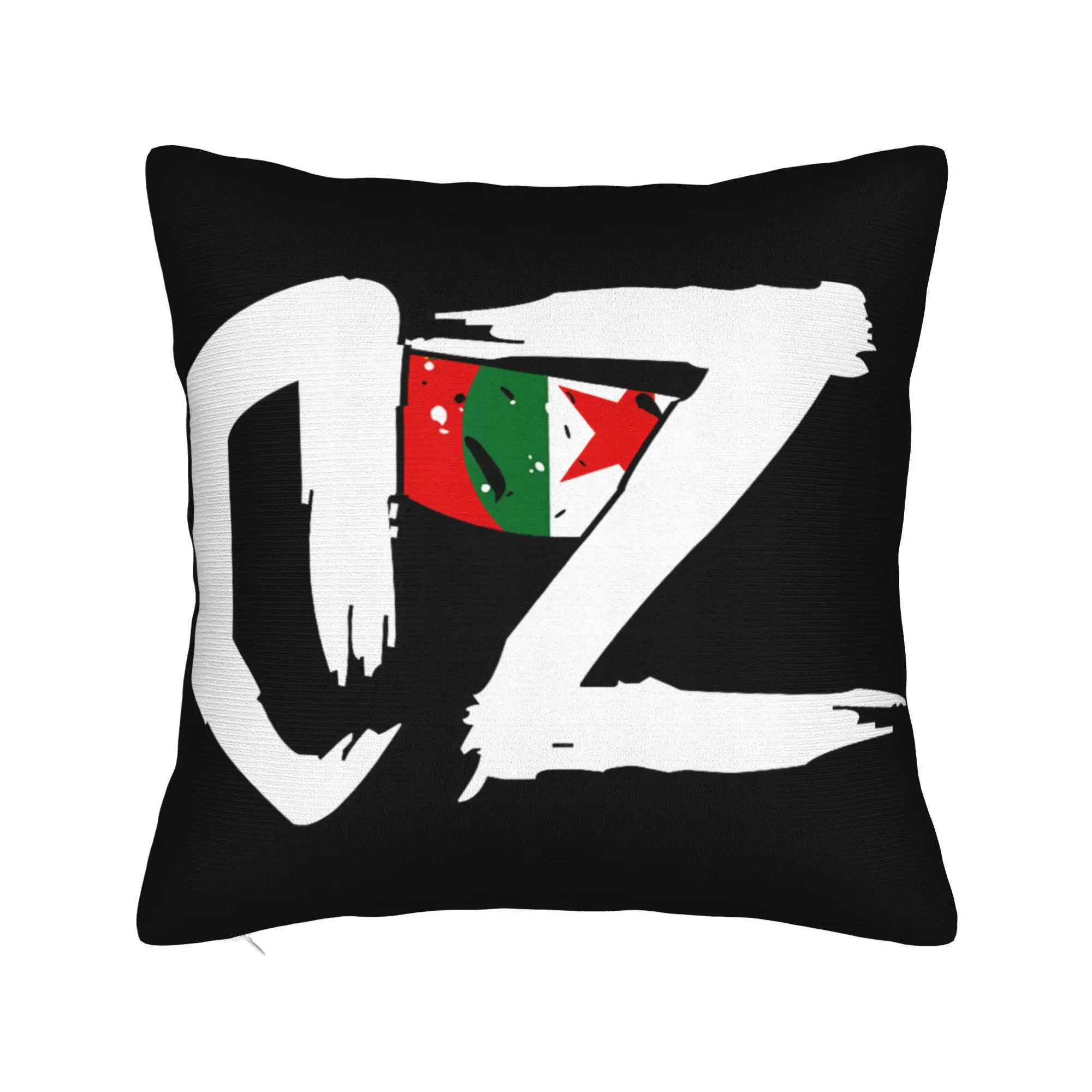 Decorative Pillow Covers DZ Algeria Algerian Flag Merchandise Home  Throw Pillow Case Cover Zipper Multi-Size