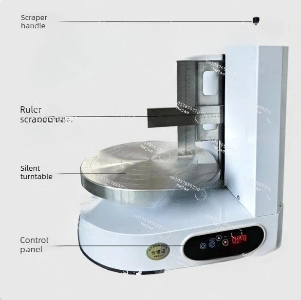 Semi Automatic Round Birthday Cake Cream Butter Spreading Machine Small Tabletop Cakes Chocolate Creams Icing Coating Equipment