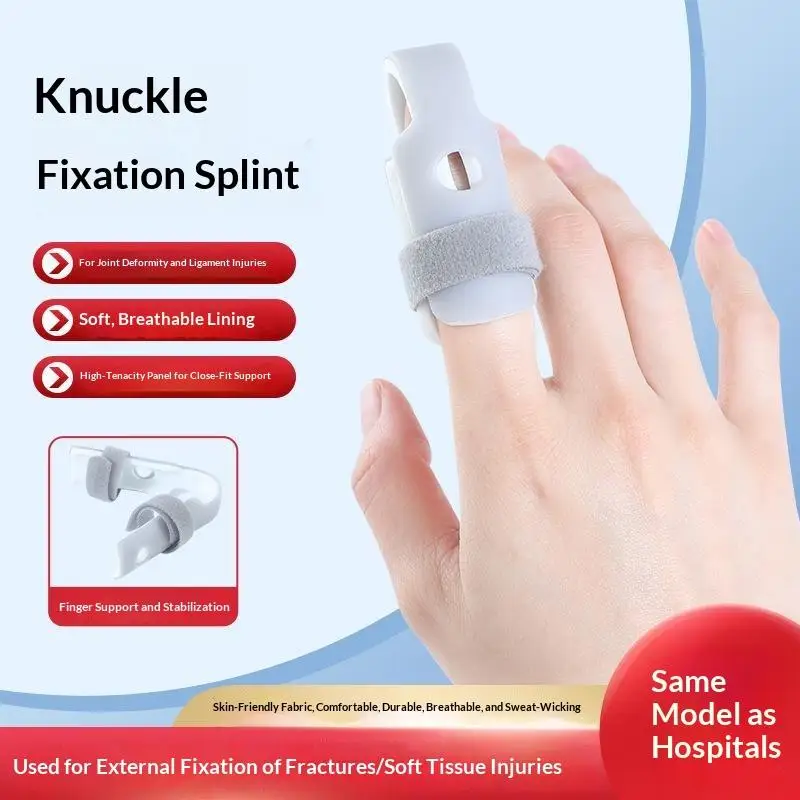 One Piece Finger Fixed Splint Fixed Support Device,Five Finger Fixed Splint Trainer,Finger Rest Plate Finger Sleeve