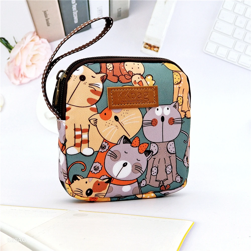 Bolsa de armazenamento de absorventes, fofa, feminina, meninas, guardanapo, almofada sanitária, bolsa de cosméticos, bolsa de moedas portátil, mini or