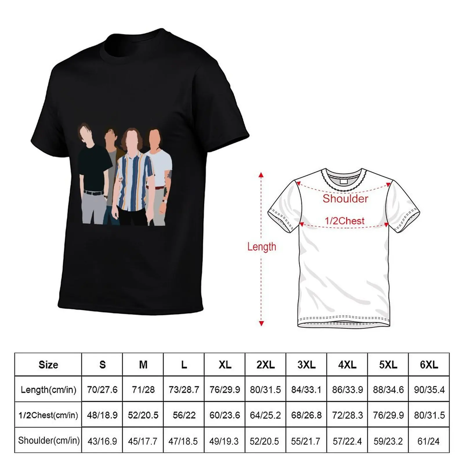 with confidence band T-Shirt plus size tops plain mens t shirt graphic