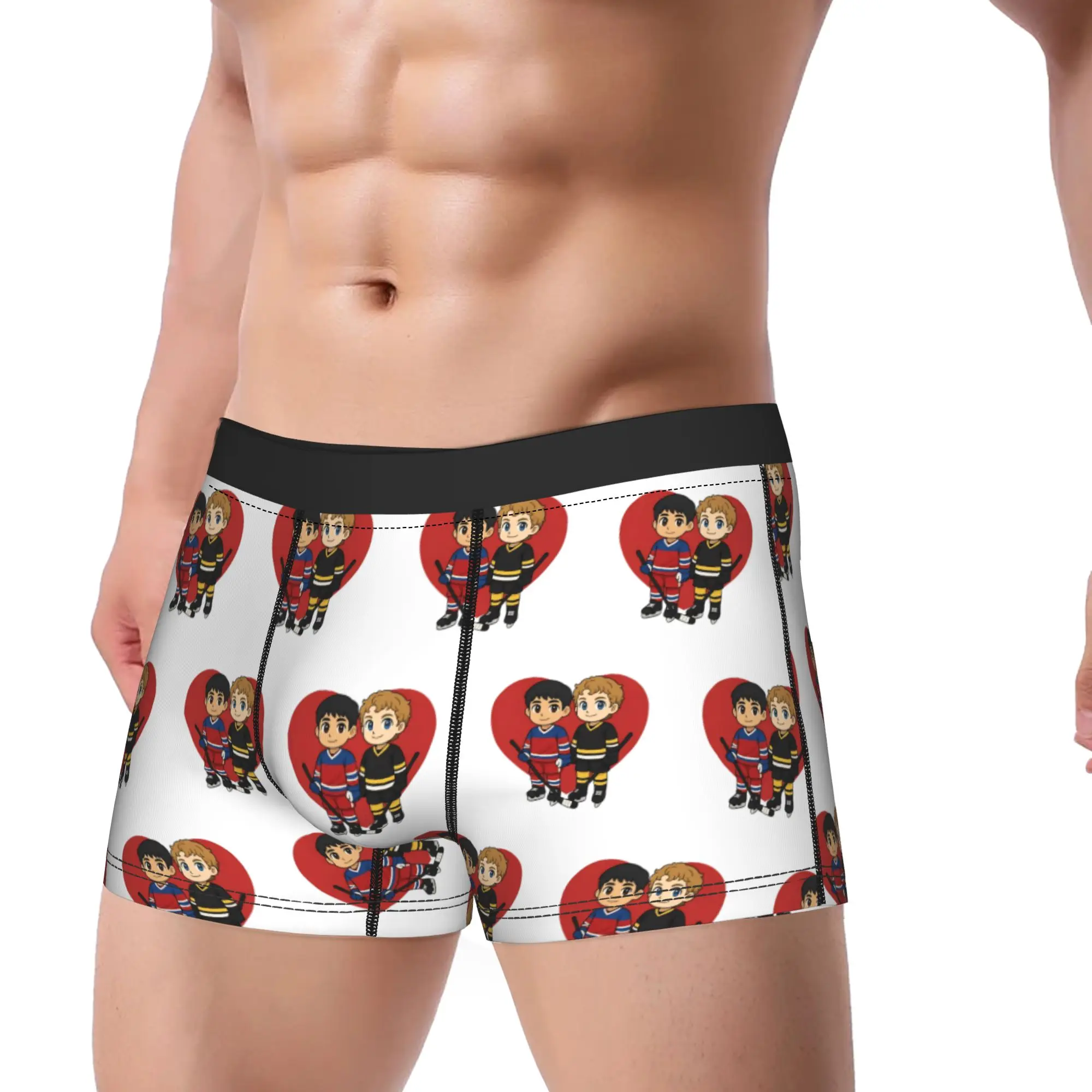 

Shane Hollander & Ilya Rozanov, мужское нижнее белье в стиле аниме, трусы-боксеры с подогревом, шорты, трусы, трусы для мужчин, большие размеры