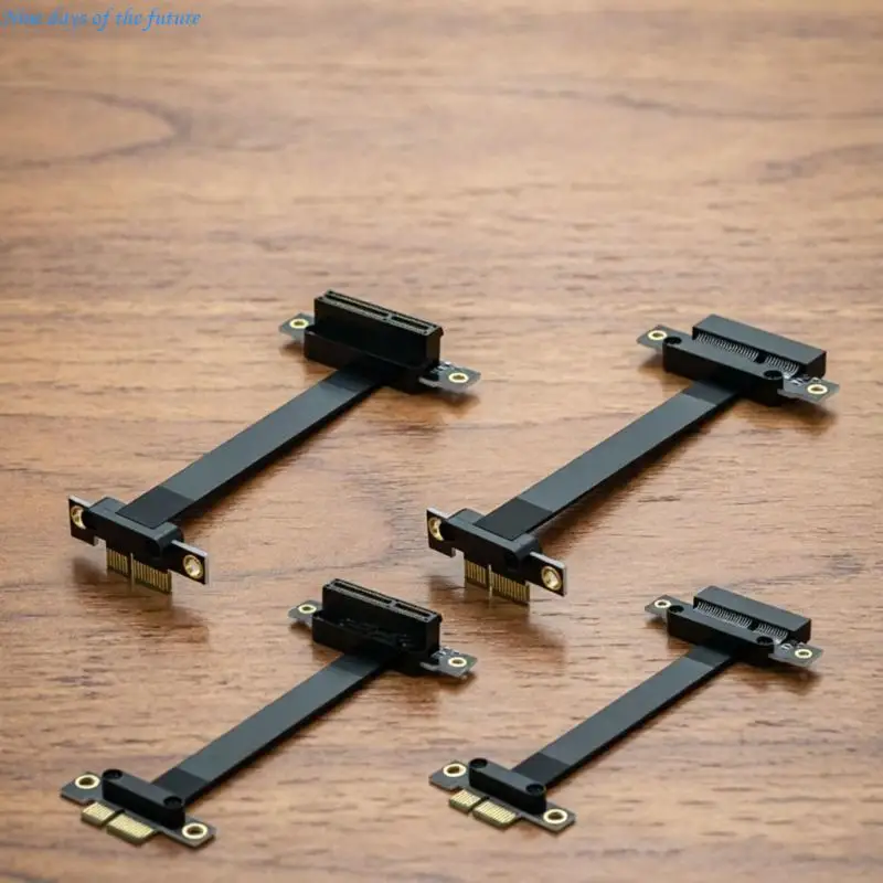 90/180 Degree Right Angled PCIe Extension Cable 8Gbps PCIE3.0 to 4X Extension E65A