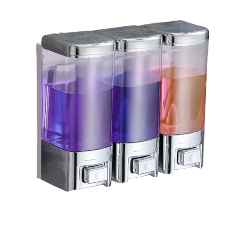 

1/2/3Pcs 500ml Soap Liquid Dispenser Wall Mounted Visible Window Hand Sanitizer Dispenser Large Capacity Manual Press