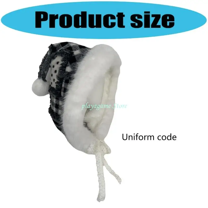 Y88A Sombrero bruja, gorro cálido para exteriores, ropa calle para adolescentes, gorra con calavera para esquiar, sombrero