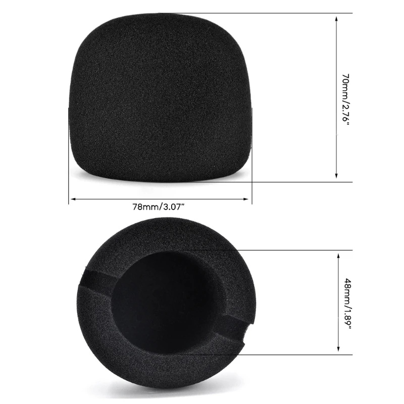 Espuma a prueba viento para SGH-6/H2N/H4N H5 H6 H8 XYH-6 XYH-5 parabrisas grabación, protector viento ligero