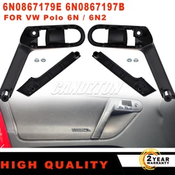 New Interior Door Handle With Retaining Cover left right 6N0867179E 6N0867197B For VW Polo MK3 6N 6N2 1999-2002 car accessories