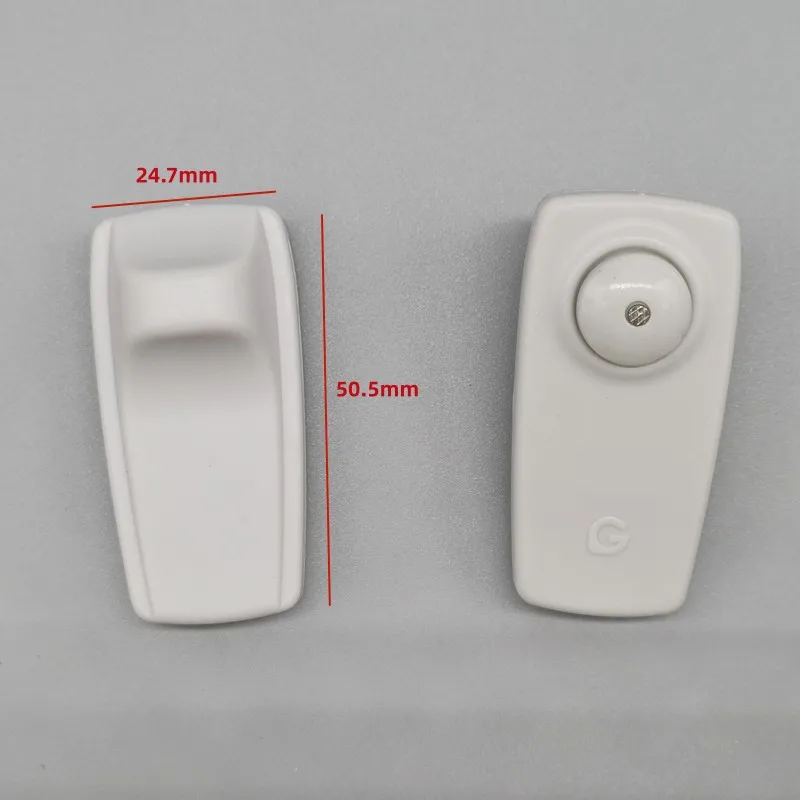 100 Pieces Flat Square Clothing Alarming Security anti theft security tag EAS RF flat security square tag