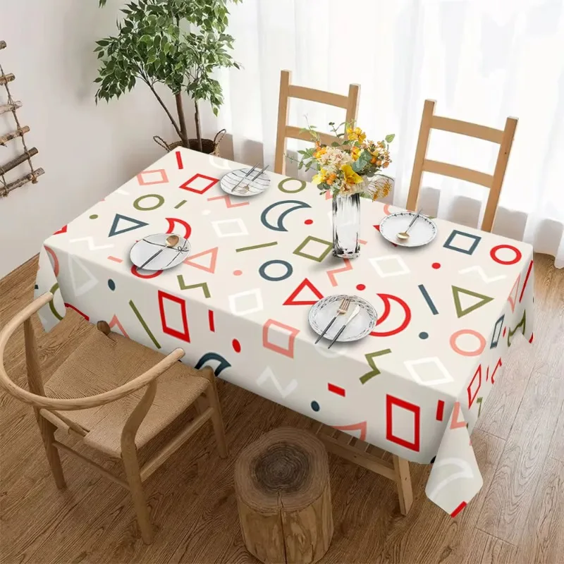 Classic Thick Rectangular Table Mat, Anti Slip Soft Decor for Coffee & Dining Table
