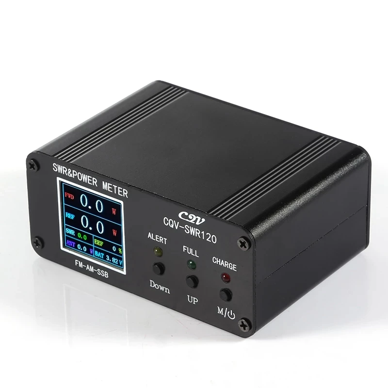 Imagem -04 - Swr e Power Standing Wave Meter 120w Alta Função de Alarme 240*240 Full Color hd Display Fm-am-ssb Cqv-swr120