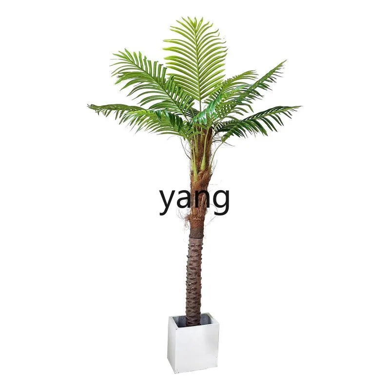 L'm'm Simulation Palm Tree Tropical Green Plant Indoor Home Floor-Standing Decorations Floor Bonsai