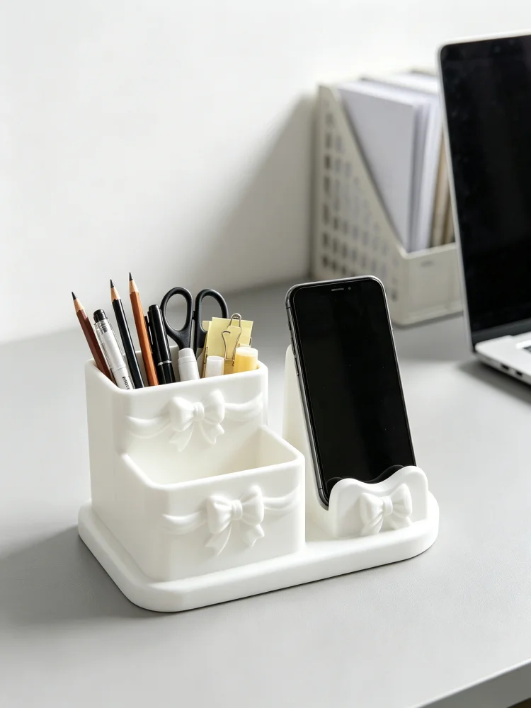 Portapenne e supporto per tele - Home Office With Two Desks recensione e prezzo