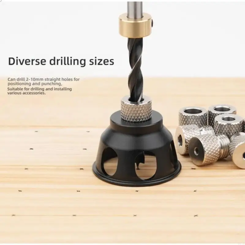 WXTC Vertical Boring Jig Set 2-10mm aluminium legeringen boormouwen PRECIONES Boorgids voor kast voor het en