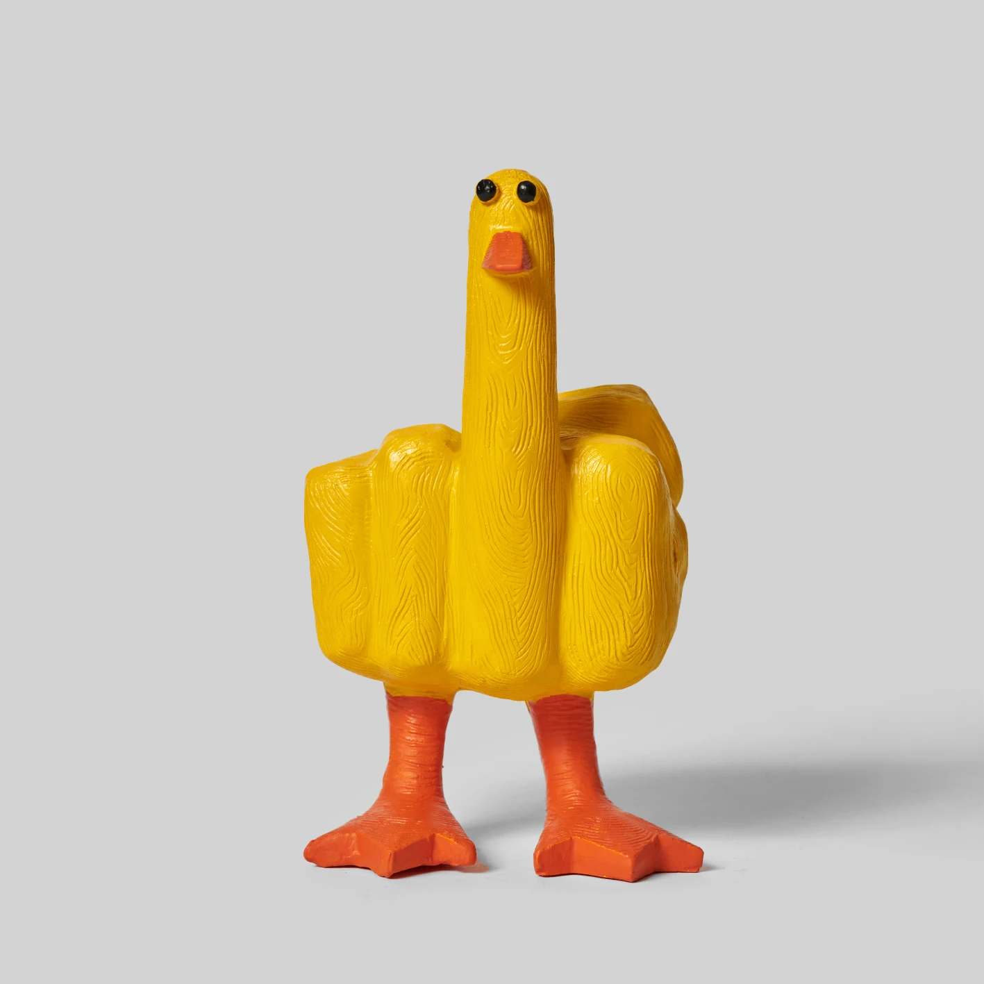 

Vertical middle finger duck creative resin desktop ornament funny gift