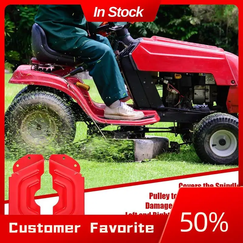 AT03 탑 2팩 데크 벨트 커버 42" 46" 데크 스핀들 풀리 벨트 가드 커버 MTD Craftsman Troy-Bilt Red
