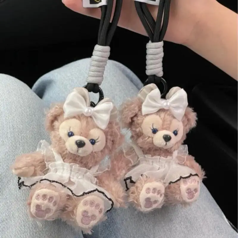 Disney shelliemay bonito pelúcia pp algodão enchimento chaveiro decorar mochilas masculinas e femininas boneca pingente um presente de aniversário