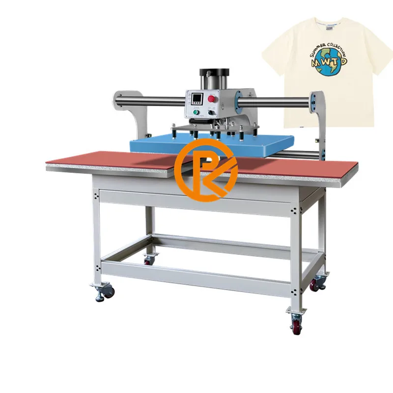 Industrial 40*60cm HIgh PressureDouble Station Up-Slided Sublimation Tshirt Transfer Automatic Pneumatic Heat Press Machine