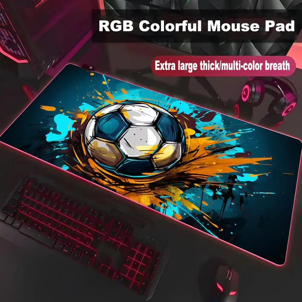 

High-End RGB LED Mouse Pad for Gamers Large Luminous E-Sports Writing Desk Mat Student PC Accessory XAXC