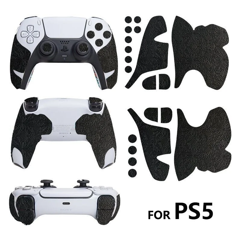 1 Set For PS5 Regular Versio Version Anti-slip Sticker Anti-slip Sweat-absorbent Grip Protective Cover Accessory Film