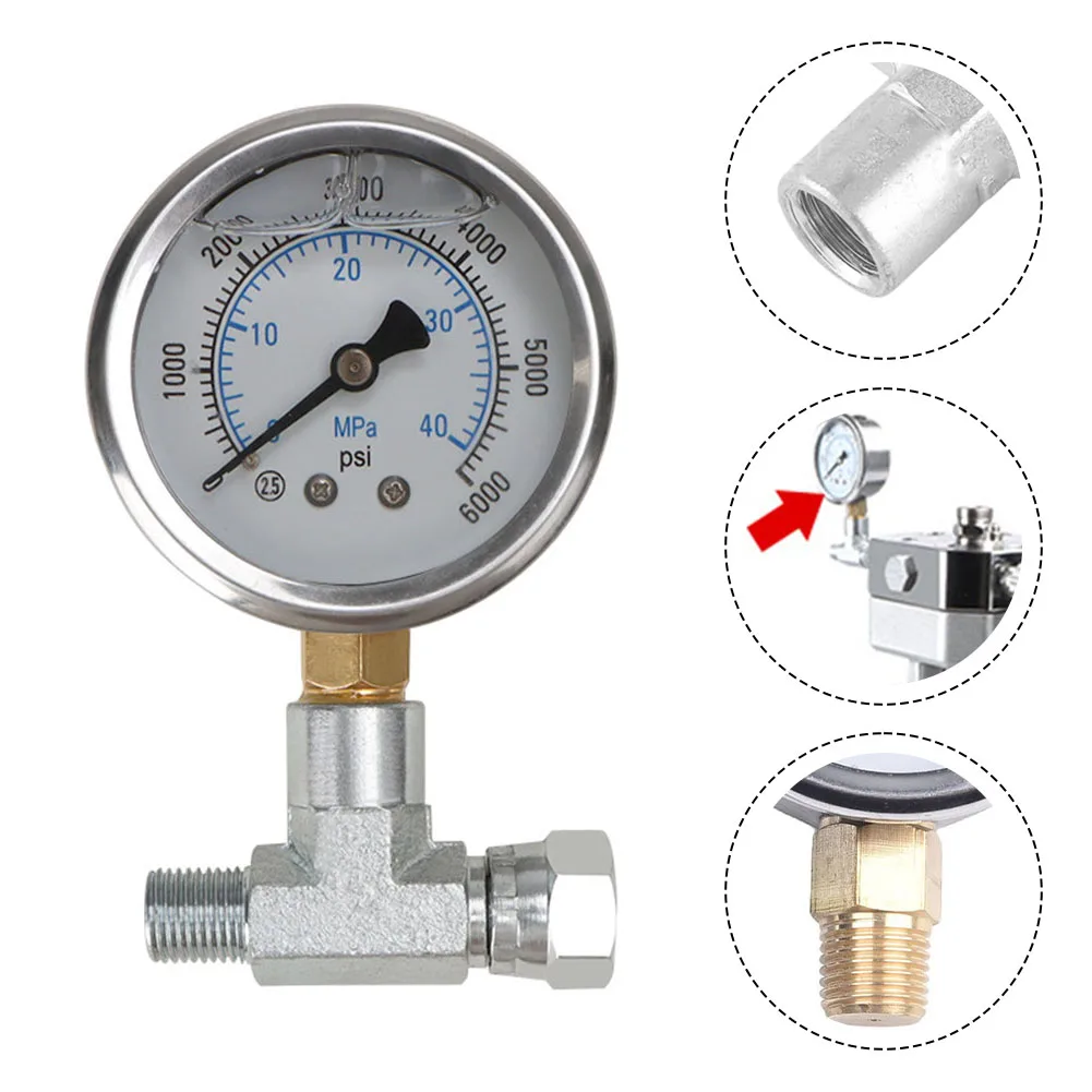 Conjunto de medidor de pressão com construção de aço inoxidável para pulverizadores de tinta mal ventilados para modelos 440 540 e 640