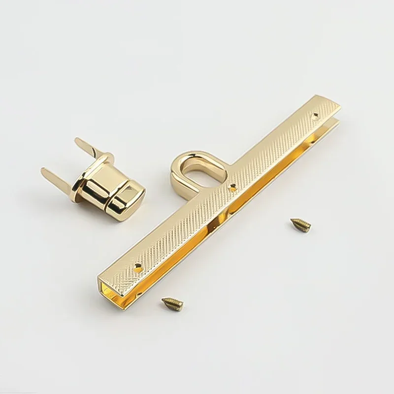 Vintage Bag Metal Clasp Turn Lock Twist Button For Bag Purse Hardware DIY Handbag Leather Craft Elegant Gold COLOR Bag Accessor