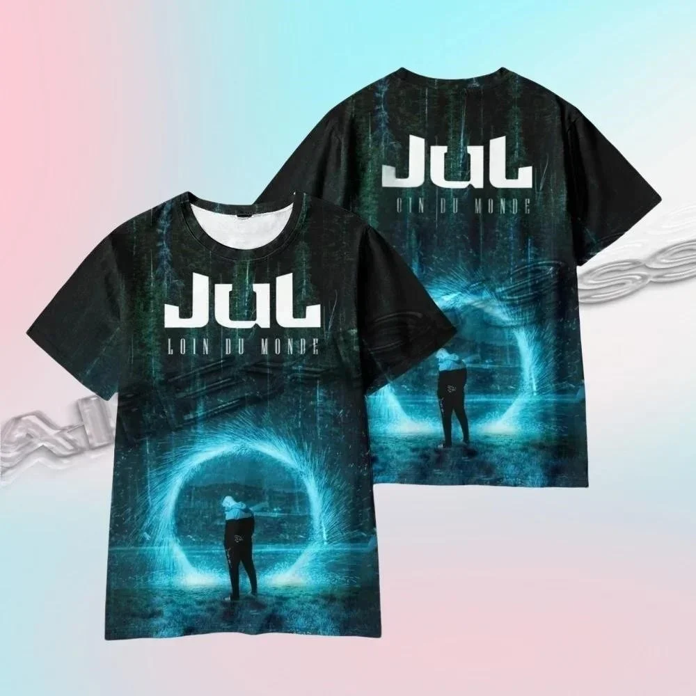 

Pop Rapper Juul's New Album 3D Print Summer Men's and Women's Hip Hop Pop Short-sleeved Shoes Top Street Moto