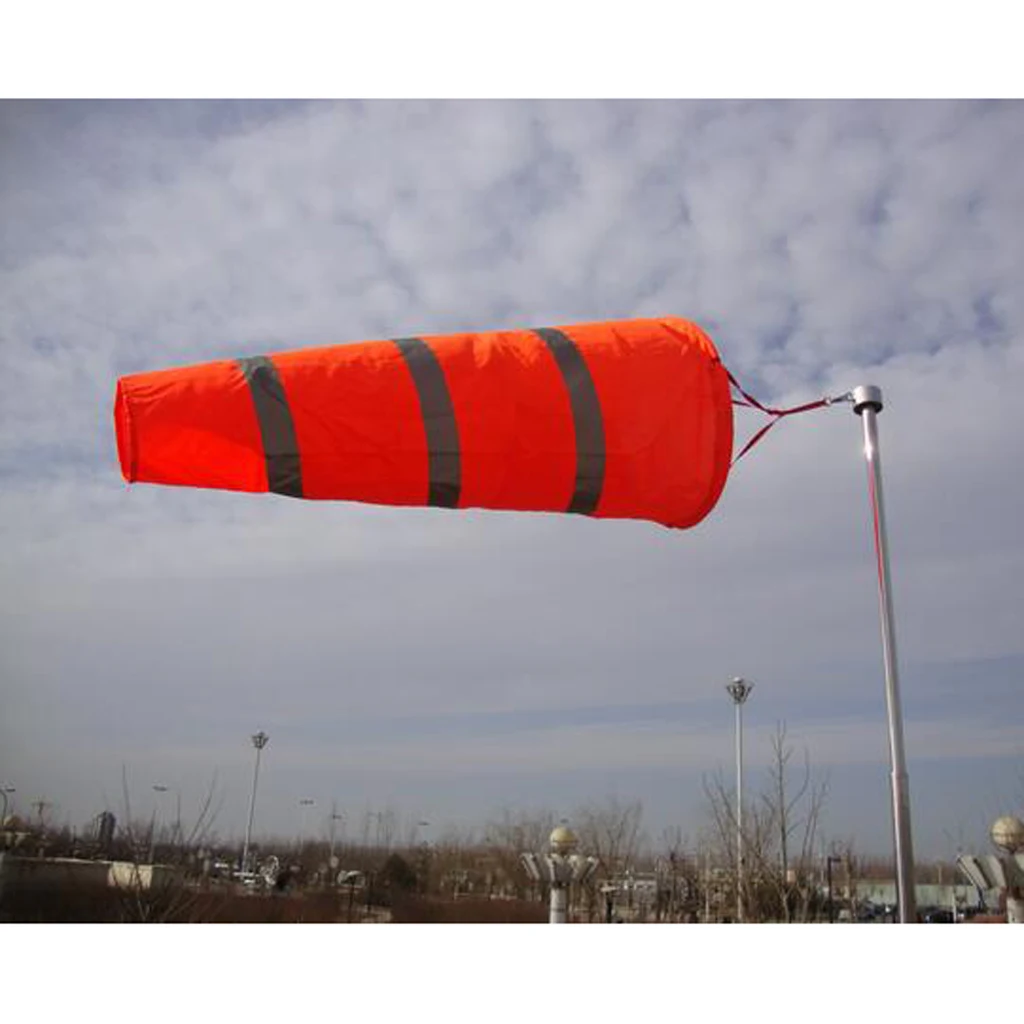 Airport Windsock Wind chimes Hanging Measurement Sock Bag for Outdoors Farm