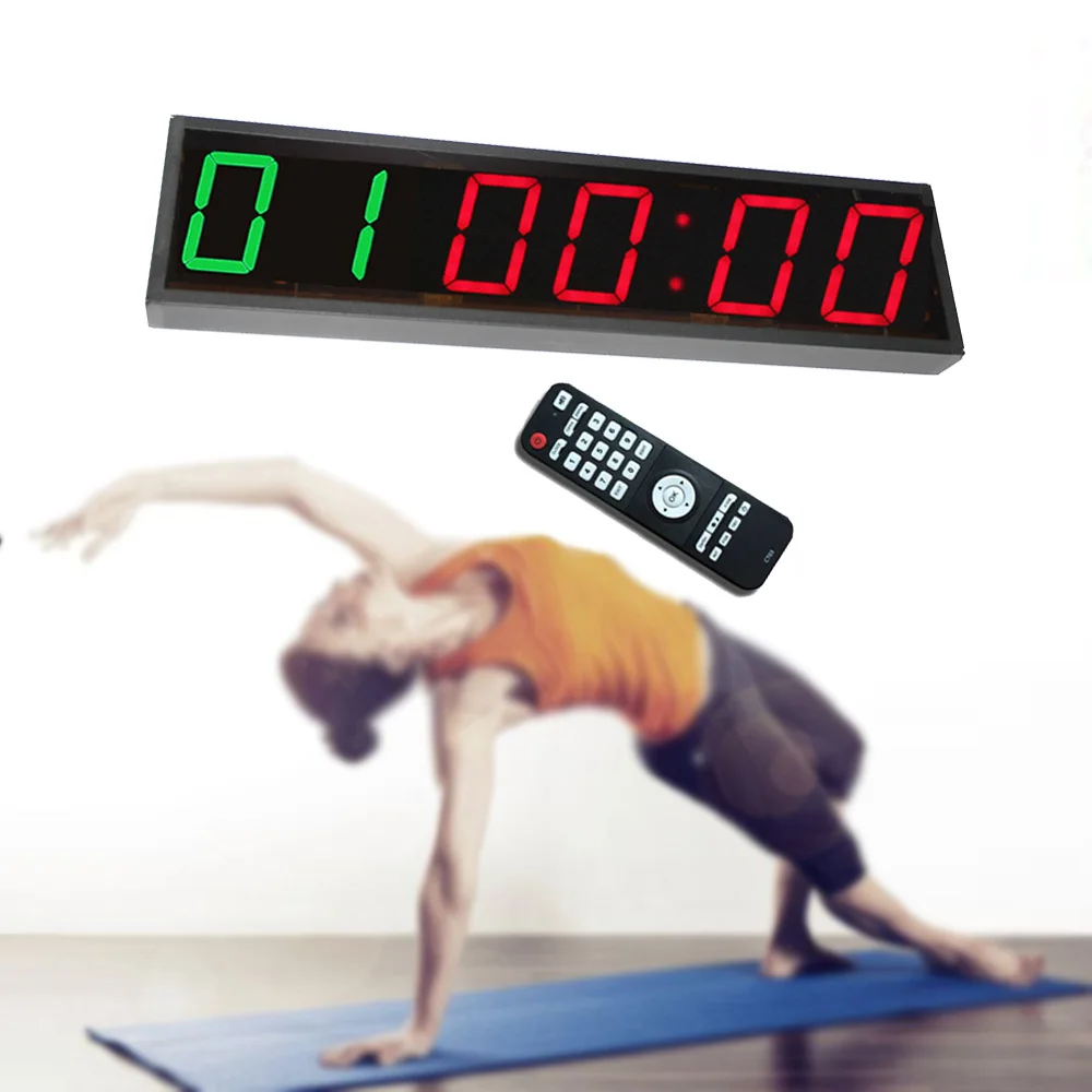 Personal Interval Gym Timer Clock, Countdown Function for Tabata, HIIT, EMOM, MMA, 4 Inch