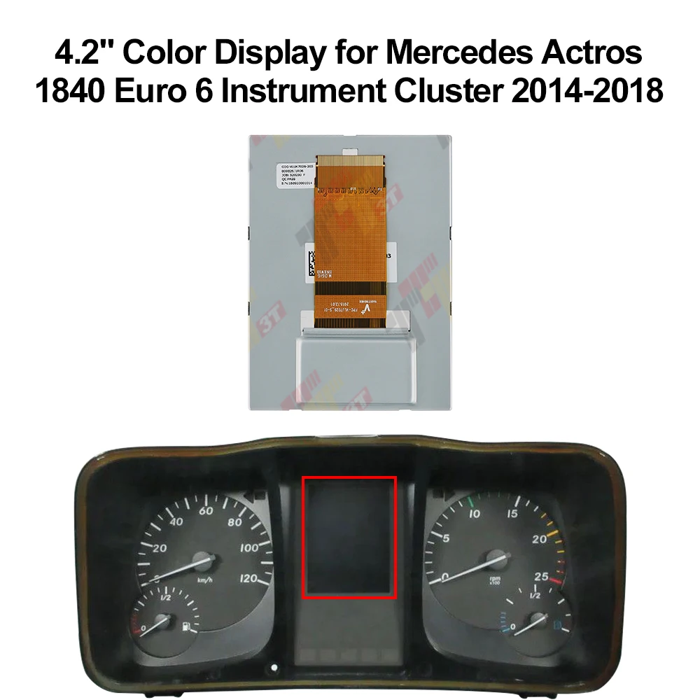 

4.2" Color Display for Mercedes Actros 1840 Euro 6 Instrument Cluster 2014-2018