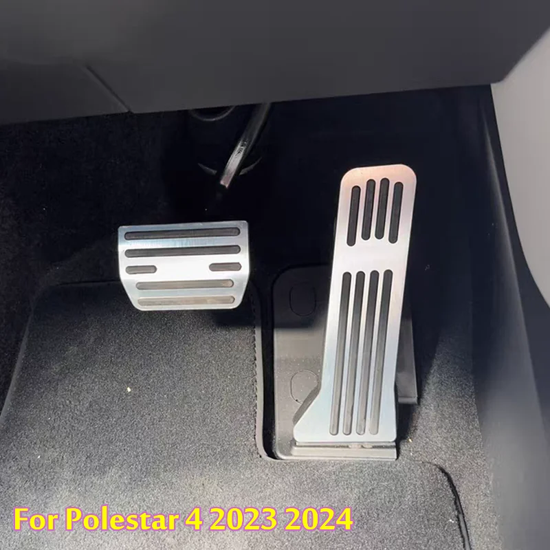 

For Polestar 4 2023 2024 Accelerator Pedal Brake Non-slip Mat Cover Wear-Resistant Car High-End Interior Styling Accessories