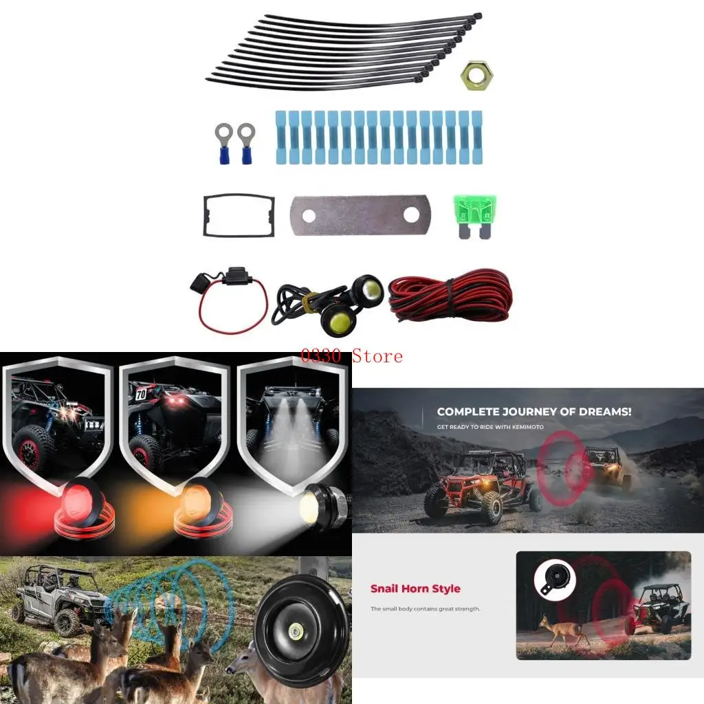 

Universal Scooter ATV SXS SXS Sign Sign Sign Sign с Horn Reverse Hangard Light
