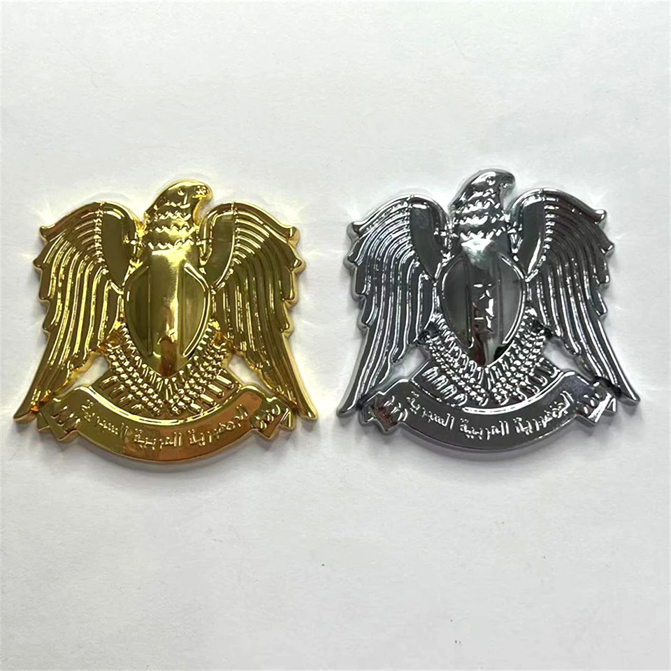 3D Eagle Falcon Hawk Ho Grille Badge Totem Logo Car Sticker Auto Emblem 100% 3d Metal Gold Chrome Suv Tuning Car-Styling CB-1