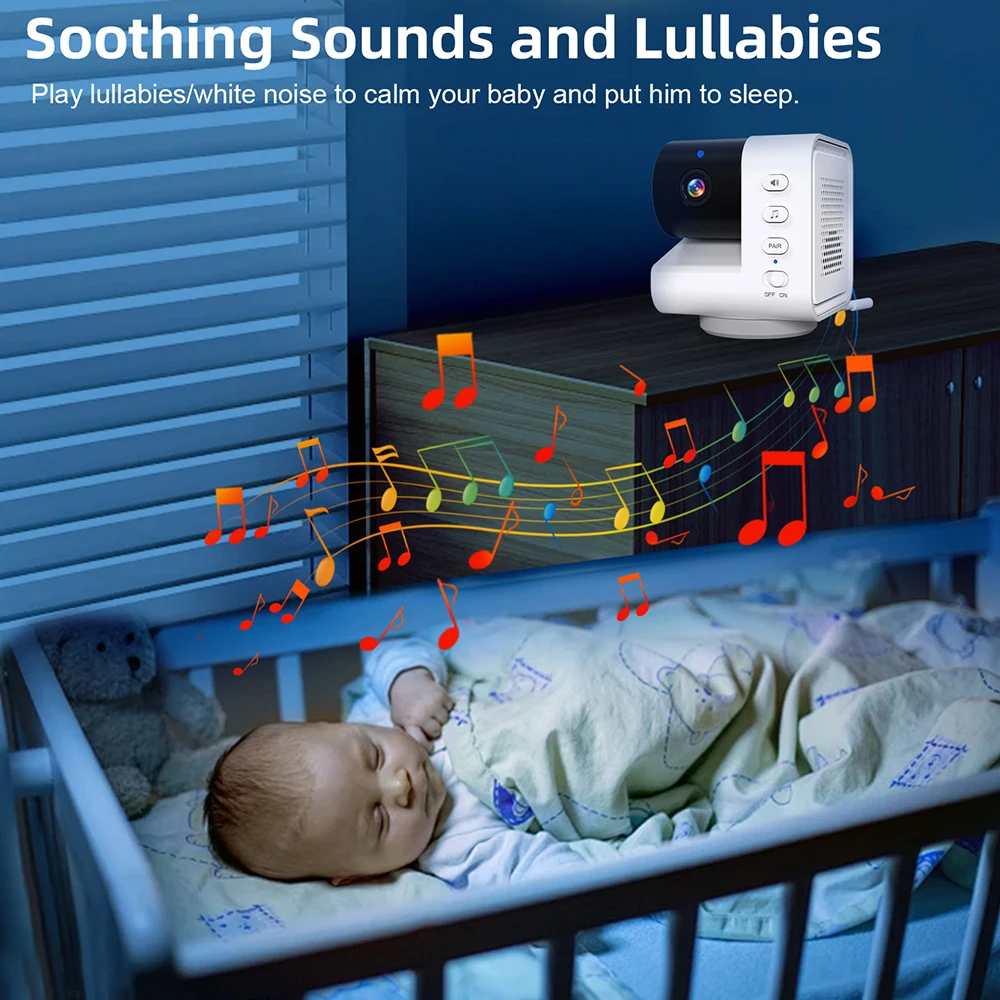 7'' Video Baby Monitor With 4X - Zoom Audio Music review and price